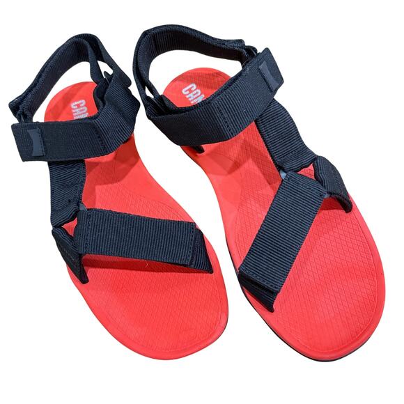 CAMPER Men\'s Match Strap Sandals Size EU 43 / US 9.5 Red Black Sports Sandal main image 4